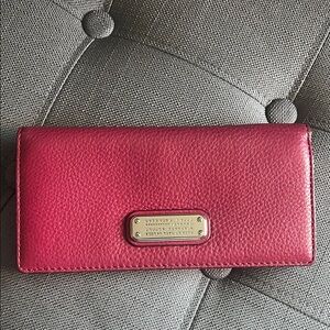 Marc Jacobs Pink Textured Leather Wallet